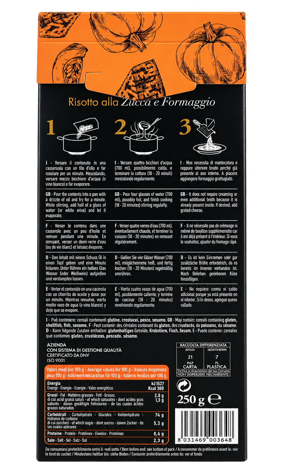 Risotto Zucca e Formaggio