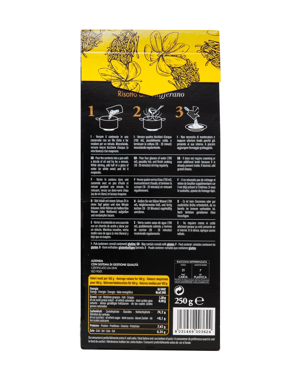 Risotto Zafferano 250gr ATMP